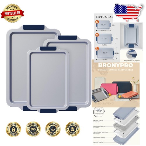 Elite 3pc navy nonstick - elite,