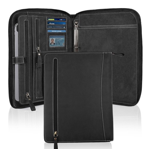 Leather village binder - leather,