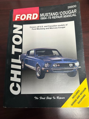 Chilton 1967 mustang repair - chilton,