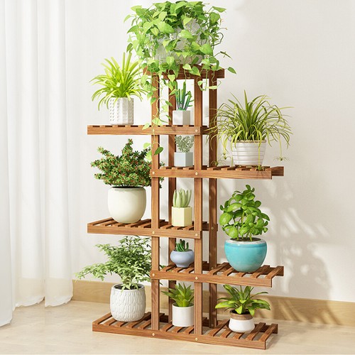 Vertical corner wooden flower - vertical,