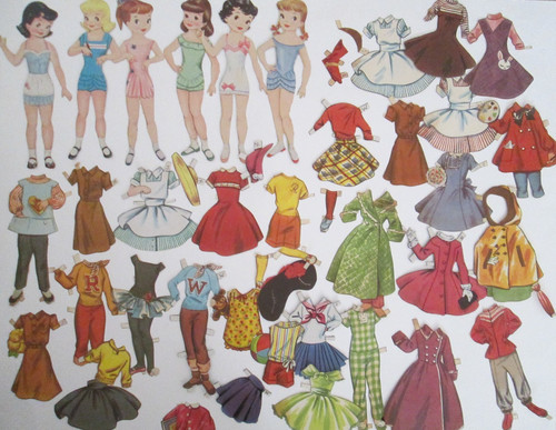 Vintage 50s original paper - original,