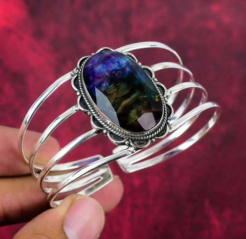 Ammolite gemstone handmade 925 - ammolite,