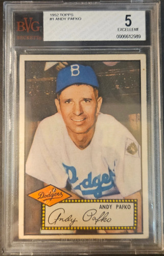 1952 topps andy - #1, 5