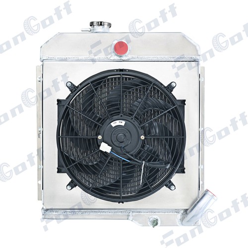 Row aluminum radiator shroud - row, radiator+shroud