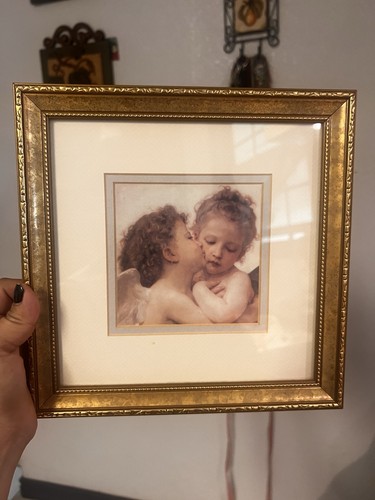 Framed angel print - print, art