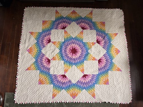 Vintage handmade quilt - vintage,