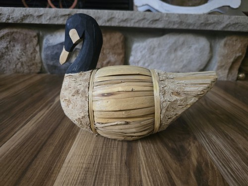 Vintage handmade corn husk - handmade, &