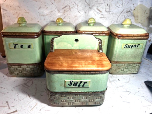 Vintage japan salt box - vintage,