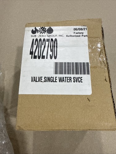 Subzero brand water - subzero, valve