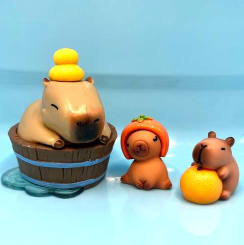 Capybara soaking wooden - capybara,