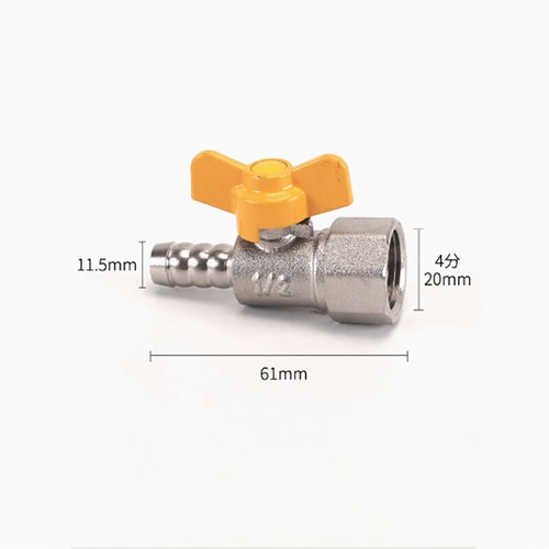 Way gas ball valve - way, 1/2"brass