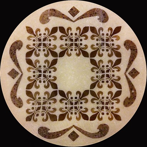 Hand made stone wood inlay - stone,