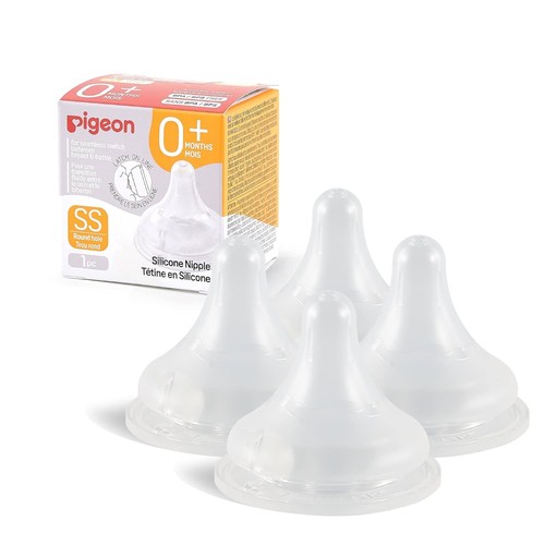 Pigeon silicone nipple - silicone, (ss)
