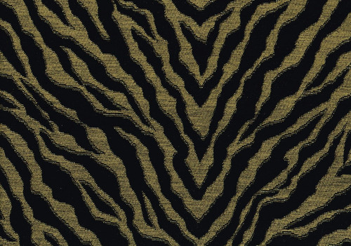 Designer fabric black gold - black,