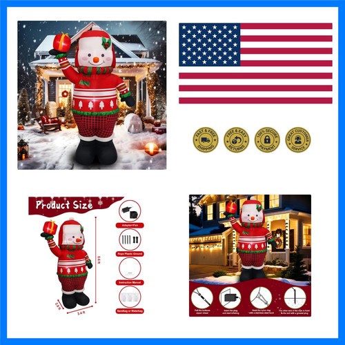 6ft christmas inflatable - christmas,