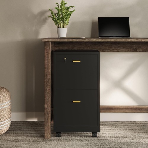 Drawer wooden file cabinet - 2-drawer,