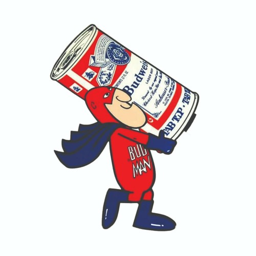 Budweiser bud man with - man,