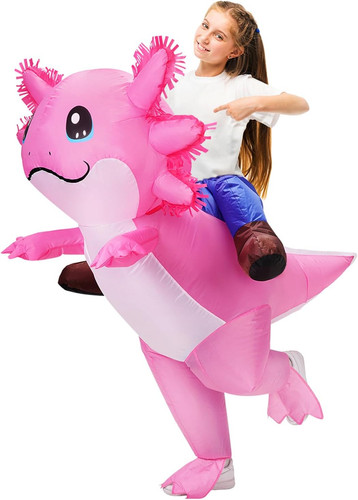 Inflatable axolotl costume for - costume,