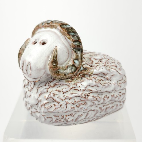 Studio pottery sheep ram - studio,