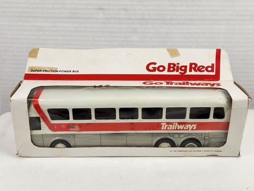 Trailways plastic friction bus - trailways,