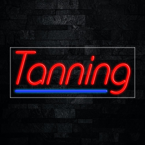 Tanning led neon sign x - led, 30"l