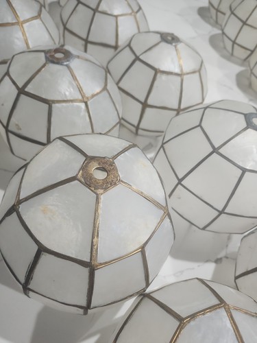 Capiz ball hanging lanterns - ball,