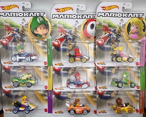 Hot wheels mario kart cars - hot,