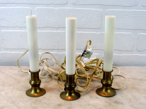 Vintage brass candle - vintage,