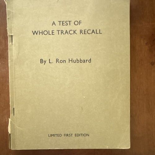 Ron hubbard test of - a,
