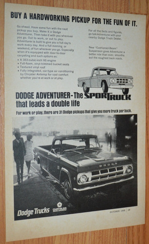 1968 dodge adventurer truck - dodge,