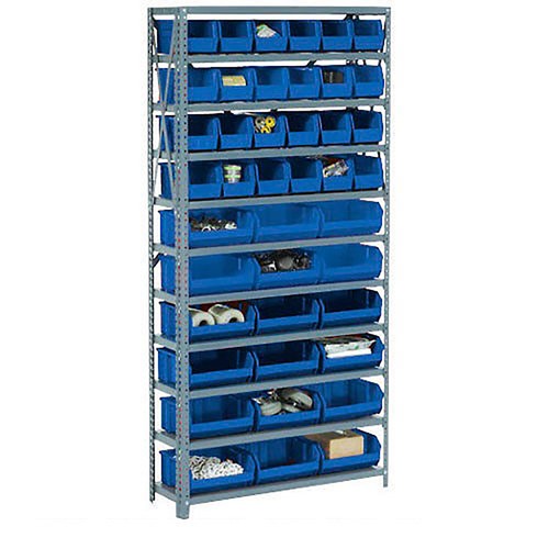 Open bin shelving shelves - w/8,