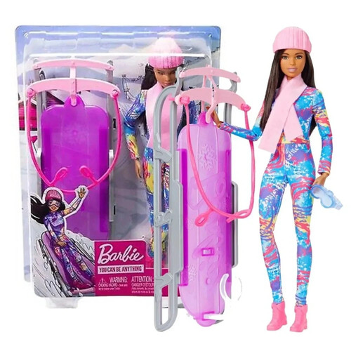 Barbie winter sports sled - sports,