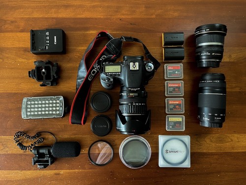 Canon eos with accessories - eos,