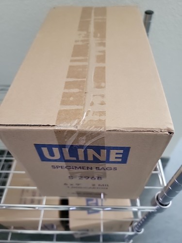 Uline 2968 clear biohazard - uline, s-2968