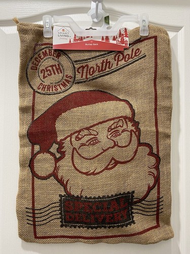 Christmas santa burlap gift - christmas,