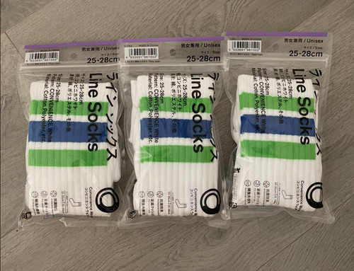 Family mart socks white set - family,
