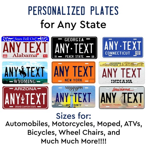 Vintage state license metal - state,