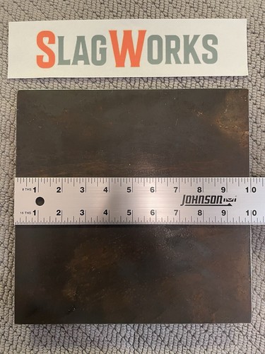 1/2x10x10 inch steel plate