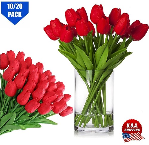 Red artificial tulip - artificial,