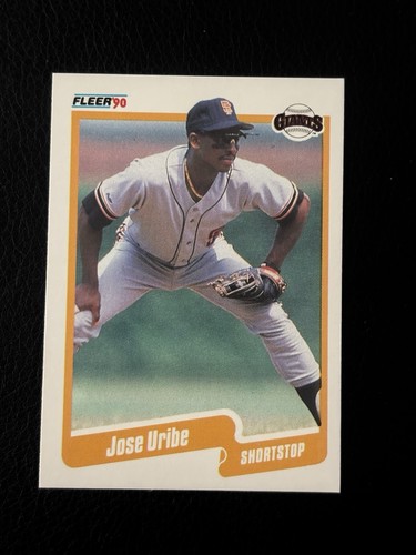 1990 fleer jose uribe error - 1990,