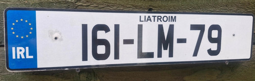 Irish license plate 161 79 - license,