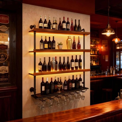 Wall mounted wine rack - mounted,