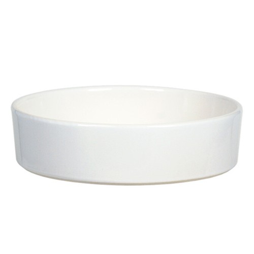 Japanese white ikebana - 8.5"d,