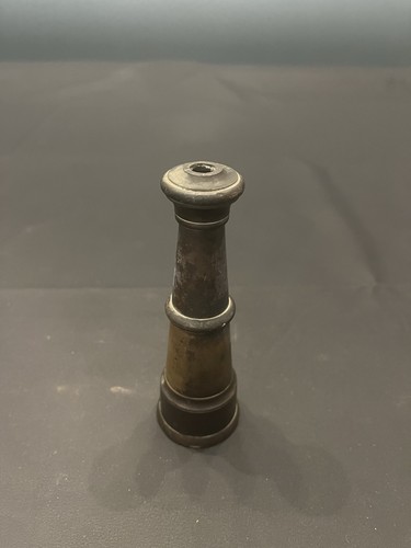 Antique brass fire hose nozzle - brass,