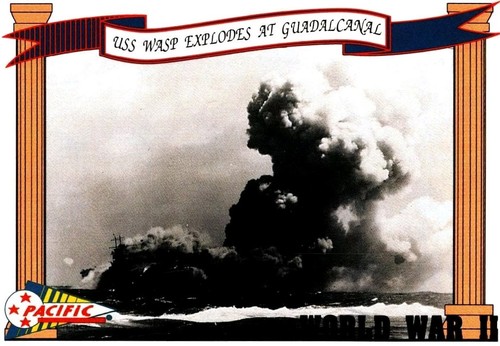 Uss wasp explodes at - uss,