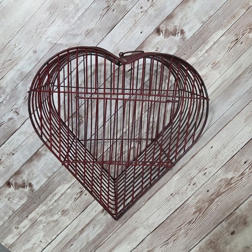 Vintage wire bird cage 1950s - wire,