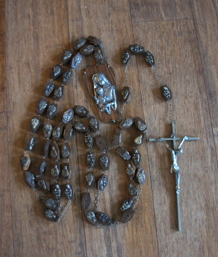 Vintage large l - large, rosary