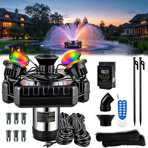 1hp 15000gph pond - 1hp, fountain