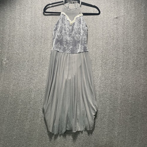 Dance costume large adult gray - costume,