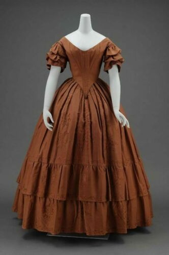 Victorian 1860s dress - 1860s, civil